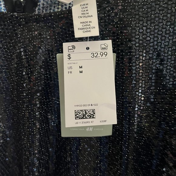 H&M Sequined Bodycon Dress - Size M - Picture 5 of 12